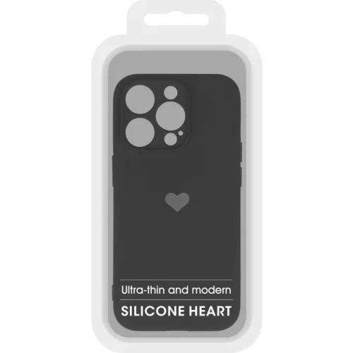 iPhone 14 Pro Max Vennus szilikon tok szív mintával fekete-5900217962281 4 kép