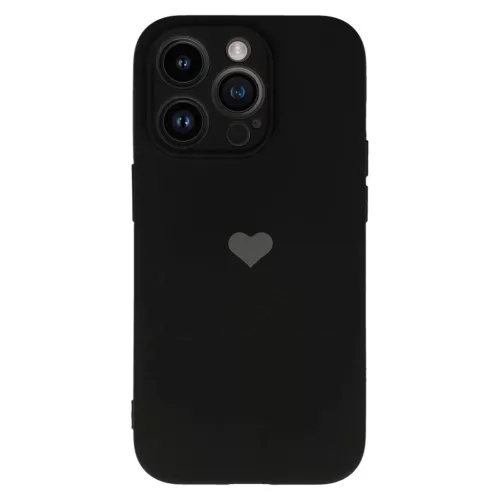 iPhone 14 Pro Max Vennus szilikon tok szív mintával fekete-5900217962281 6 kép