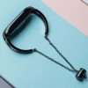 Xiaomi Mi Band 6 / 5 / 4 / 3 metal band óraszíj fekete-9145576225530 7 kép