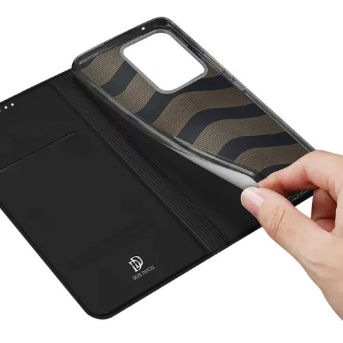 Realme C33 Dux Ducis Skin Pro Öko Bőr fliptok fekete-6934913031810 8 kép