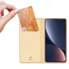 Xiaomi 13 Dux Ducis Skin Pro Öko Bőr fliptok arany-6934913031643 6 kép