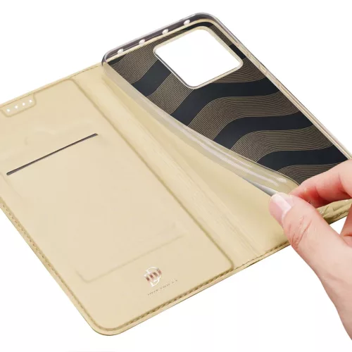 Xiaomi 13 Pro Dux Ducis Skin Pro Öko Bőr fliptok arany-6934913031681 8 kép