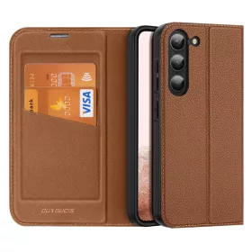 Samsung Galaxy S23 Plus Dux Ducis Skin X2 mágneses fliptok barna-6934913031445 2 kép