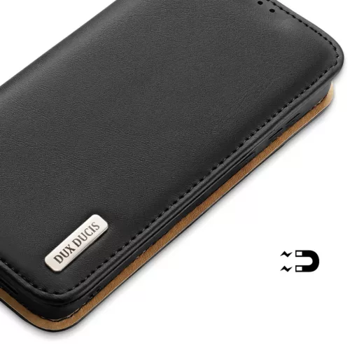 Samsung Galaxy S23 Plus Dux Ducis Hivo fliptok RFID blokkoló fekete-6934913031759 5 kép