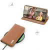 Samsung Galaxy S23 Plus Dux Ducis Hivo fliptok RFID blokkoló barna-6934913031766 4 kép