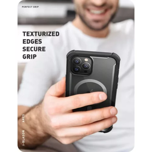 iPhone 14 Pro Max Supcase Iblsn Ares MagSafe fekete tok-843439120266 9 kép