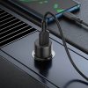 Borofone autós töltő BZ19A Wisdom USB QC 3.0 18W + USB-Type C kábe-6974443387483 4 kép