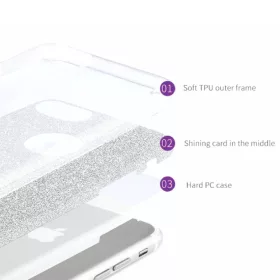 iPhone 14 Pro Max Shining flitteres tok pink-5900217950431 2 kép