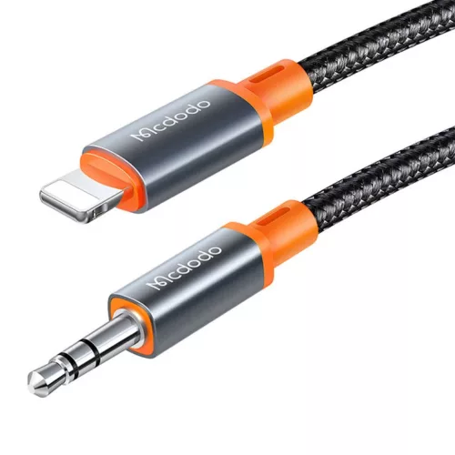Mcdodo CA-0780 Lightning - 3.5mm AUX mini jack kábel, 1.2m (fekete)-6921002607803 2 kép