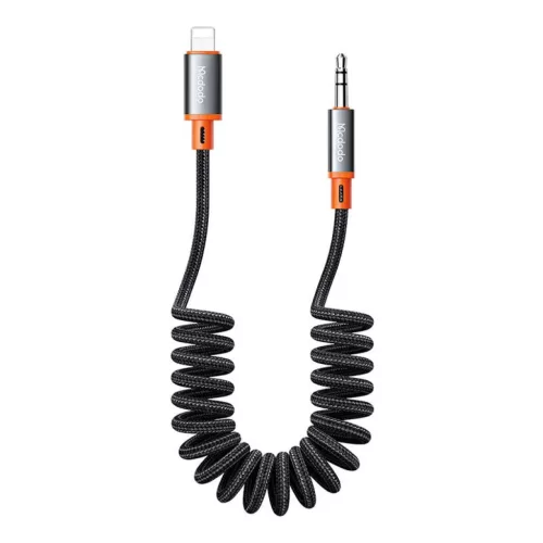Mcdodo CA-0890 Lightning - 3.5mm AUX mini jack kábel, 1.8m (fekete)-6921002608909 3 kép