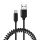 Spirál USB - Micro USB kábel 2A 1m fekete-5900217972075 6 kép