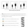 Spirál USB - Micro USB kábel 2A 1m fekete-5900217972075 7 kép