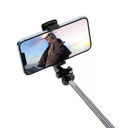 XO selfie stick Bluetooth állvány SS09 fekete-6920680828289 3 kép