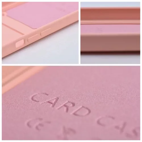 iPhone 14 Pro Card Case Szilikon tok hátlapi kártyatartóval rózsas-5903396164798 9 kép