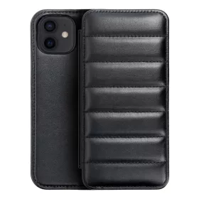 iPhone 12/12 Pro Puffer fliptok fekete-5903396182839 2 kép
