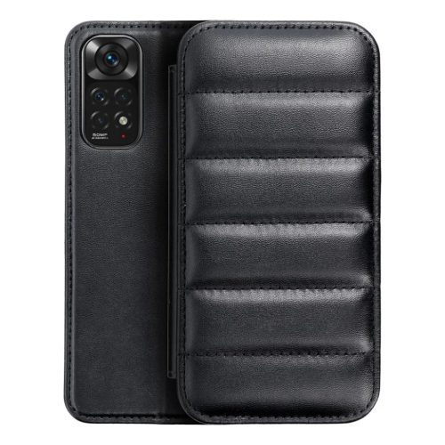 Xiaomi Redmi Note 11/11S Puffer fliptok fekete-5903396184857 7 kép