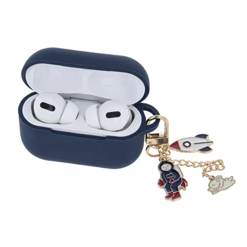 AirPods 1/2 Tengerészkék tok medállal-5900495994561 3 kép