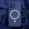 iPhone 14 Plus Szilikon MagSafe kompatibilis tok sötétkék-5900495045942 2 kép