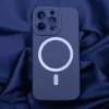 iPhone 14 Plus Szilikon MagSafe kompatibilis tok sötétkék-5900495045942 2 kép