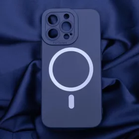 iPhone 14 Plus Szilikon MagSafe kompatibilis tok sötétkék-5900495045942 2 kép