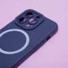 iPhone 14 Plus Szilikon MagSafe kompatibilis tok sötétkék-5900495045942 4 kép