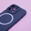 iPhone 14 Plus Szilikon MagSafe kompatibilis tok sötétkék-5900495045942 4 kép