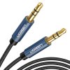 Ugreen AV122 3.5mm-es AUX mini jack kábel 3m (kék)-6957303816880 5 kép