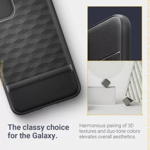 Samsung Galaxy S23 Caseology Parallax tok matt fekete-810083832685 4 kép