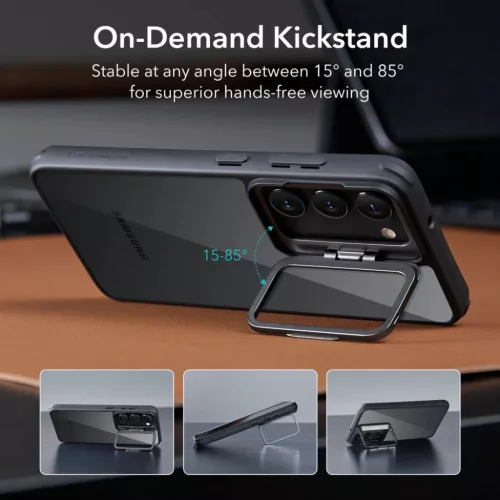 Samsung Galaxy S23 Plus ESR Classic Kickstand tok áttetsző/fekete-4894240175934 6 kép