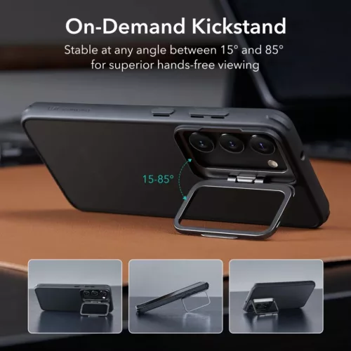 Samsung Galaxy S23 Plus ESR Classic Kickstand tok frosted balck-4894240175675 5 kép