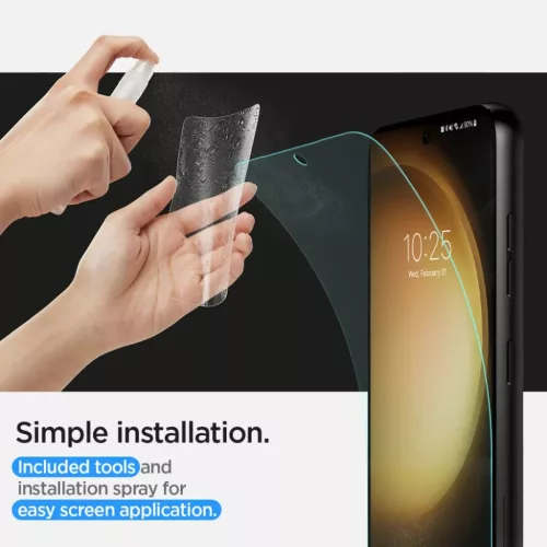 Samsung Galaxy S23 Spigen Neo Flex kijelzővédő hydrogel fólia 2 db-8809896743136 7 kép