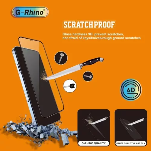 Samsung Galaxy A32 4G/A22 4G/M22 4G G-Rhino 6D kijelzővédő üvegfó-5900217928775 7 kép