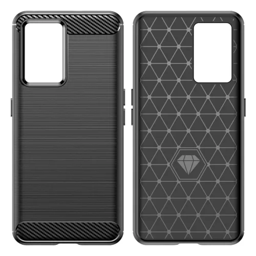 Realme GT Neo 3 Carbon szénszál mintájú TPU tok fekete-9145576267646 3 kép