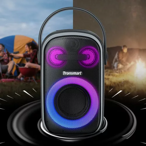 Tronsmart Halo 100 vezeték nélküli Bluetooth hangszóró 60W fekete-6970232014998 5 kép