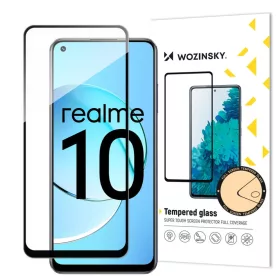 Realme 10 üvegfólia Wozinsky Full Glue 9H fekete kerettel tokbarát-9145576268728 6 kép