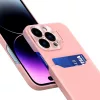 iPhone 14 Pro Leather Stand tok kártyatartóval rózsaszín-9145576269701 1 kép