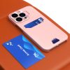 iPhone 14 Pro Leather Stand tok kártyatartóval rózsaszín-9145576269701 5 kép
