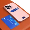iPhone 14 Pro Leather Stand tok kártyatartóval rózsaszín-9145576269701 5 kép