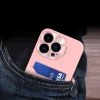iPhone 14 Pro Leather Stand tok kártyatartóval rózsaszín-9145576269701 7 kép