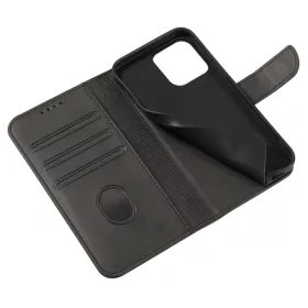 Realme 10 Pro Elegant mágneses bőr fliptok fekete-9145576270349 1 kép