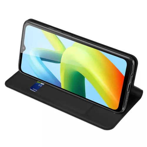 Xiaomi Redmi A1 Plus Dux Ducis Skin Pro Öko Bőr fliptok fekete-6934913031353 7 kép