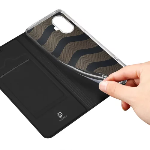 Realme 10 Pro Dux Ducis Skin Pro Öko Bőr fliptok fekete-6934913030042 3 kép