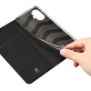 Realme 10 Pro Plus Dux Ducis Skin Pro Öko Bőr fliptok fekete-6934913030066 3 kép
