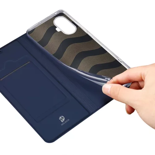 Realme 10 Pro Plus Dux Ducis Skin Pro Öko Bőr fliptok kék-6934913030073 6 kép