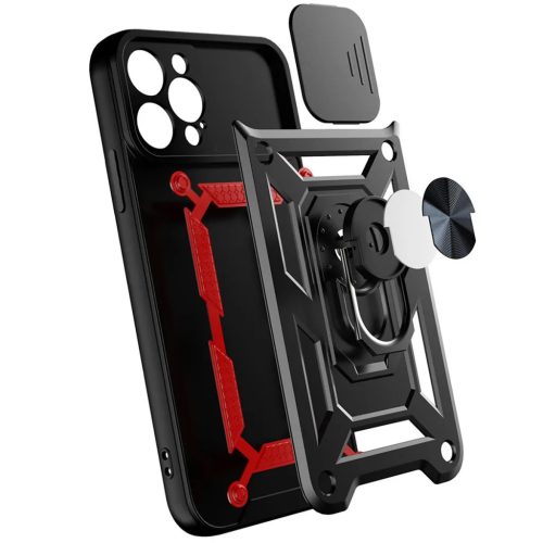 Vivo X80 Lite / V25 Hybrid Armor Camshield tok fekete