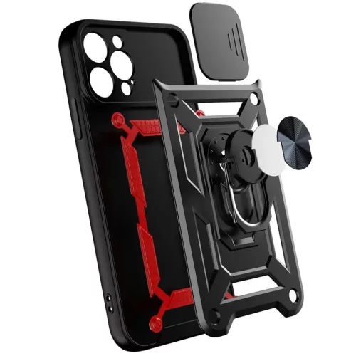 Vivo X80 Lite / V25 Hybrid Armor Camshield tok fekete-9145576273029 1 kép