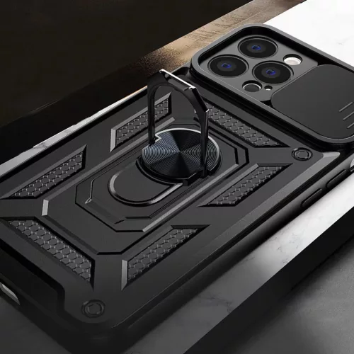 Vivo X80 Lite / V25 Hybrid Armor Camshield tok fekete-9145576273029 7 kép