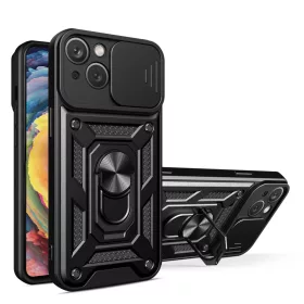 Xiaomi Redmi A1 Plus Hybrid Armor Camshield tok fekete-9145576272923 2 kép