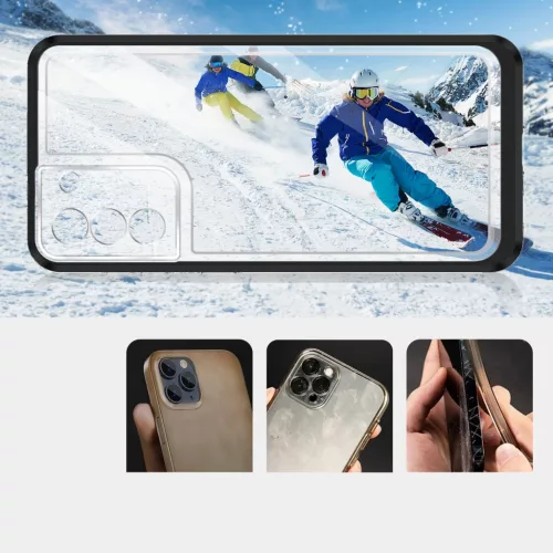 Samsung Galaxy S23 Plus Clear 3 az 1-ben szilikon tok kerettel fekete-9145576272701 7 kép