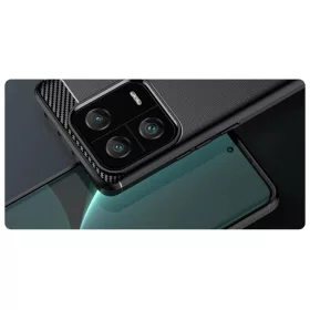 Xiaomi 13 Pro Carbon szénszál mintájú TPU tok fekete-9145576271797 1 kép